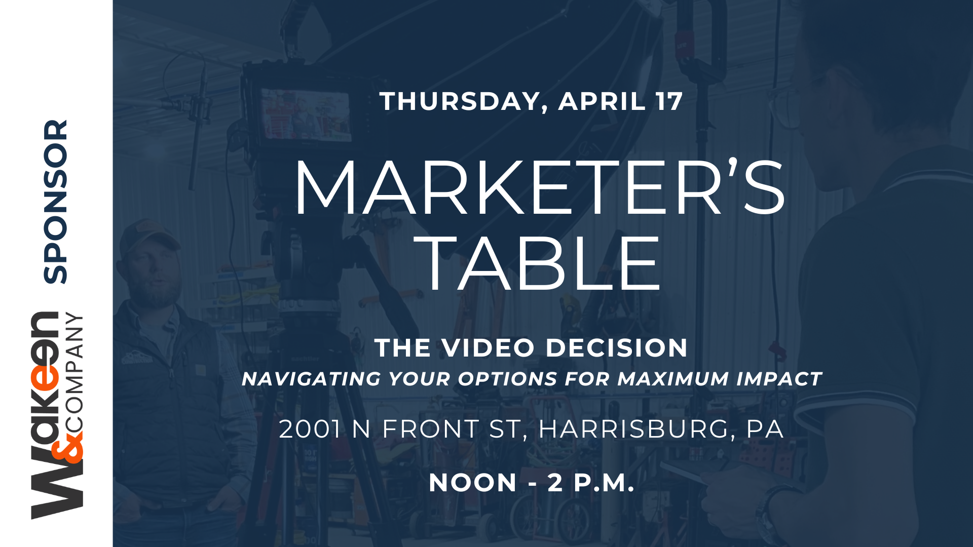 Marketer's Table on Thursday, April 17 at Wakeen & Company